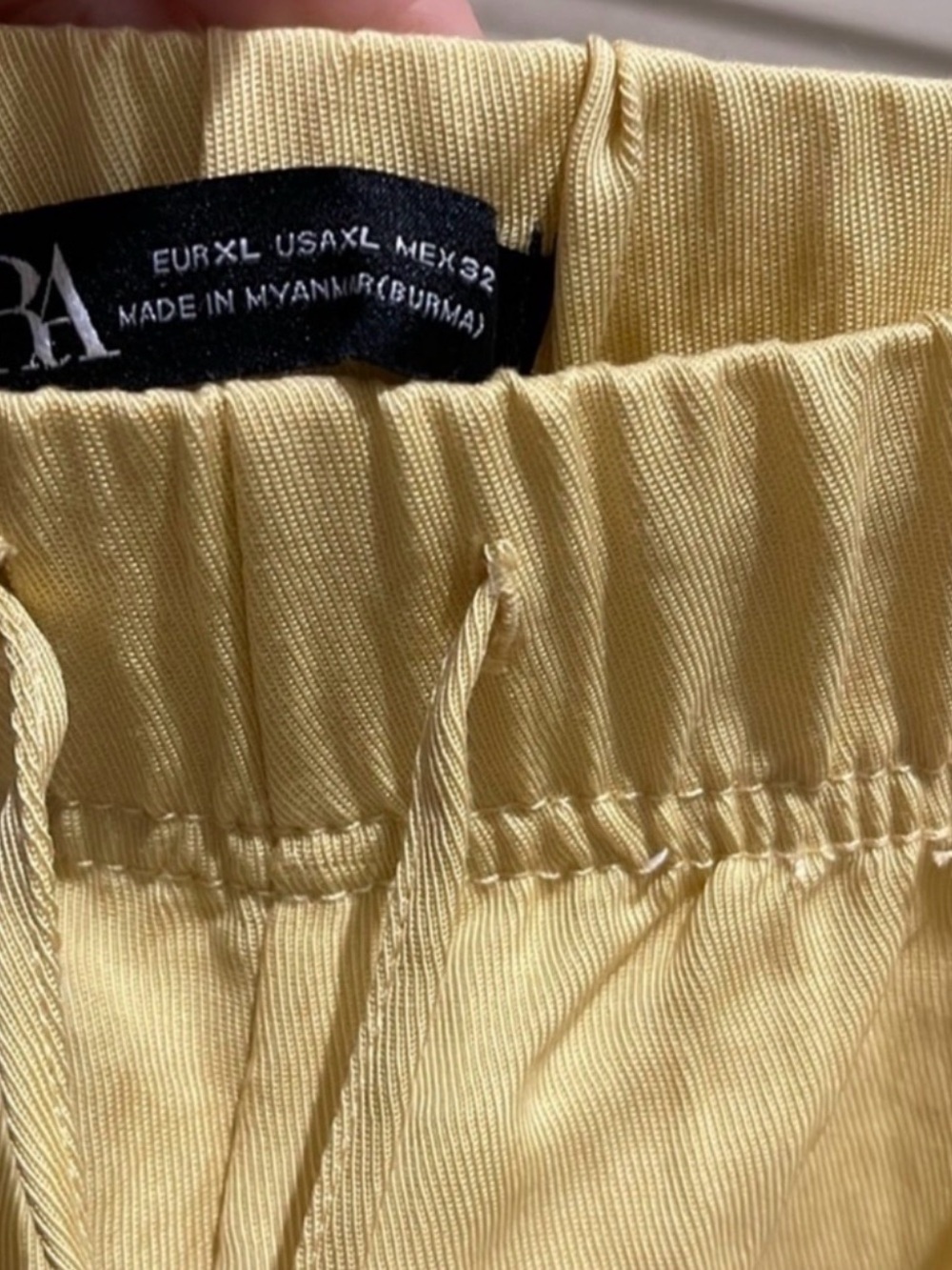 Zara Butter Yellow Wide Leg pant s XL - Picture 6 of 7